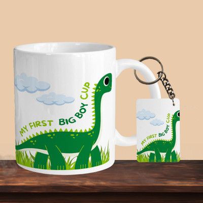 Hunter Studio 101_Dinasour R-R Ceramic Coffee Mug(330 ml, Pack of 2)