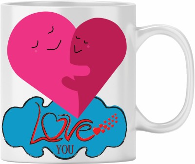 Bhawani Gift Creations Love You Ceramic Coffee Mug(350 ml)