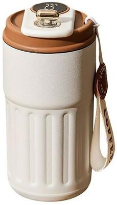 AMEEDARSHAN 420 ML Smart Temperature Display Fancy Coffee with Leak-Proof Lid and Strap Stainless Steel, Plastic Coffee Mug(420 ml)