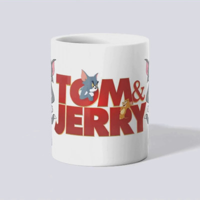 makekart Tom & Jerry Classic Cartoon Coffee Ceramic Coffee Mug(325 ml)