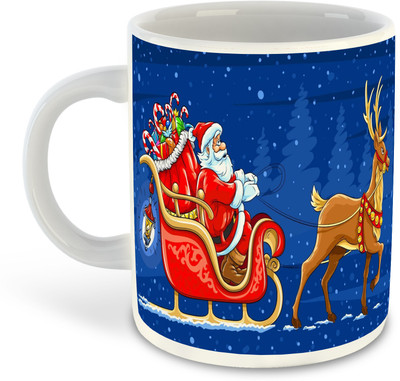 whats your kick new-wyk_Merry Christmas Printed White Coffee - D9 Ceramic Coffee Mug(325 ml)