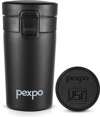 pexpo Cocoa Vacuum Insulated Hot & Cold Spill Proof Stainless Steel Coffee Mug(260 ml)