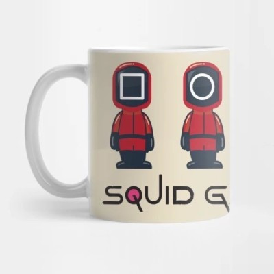 craft maniacs SQUID GAMES GREY POSTER 330 ML WHITE MUG FOR KDRAMA LOVERS Ceramic Coffee Mug(330 ml)