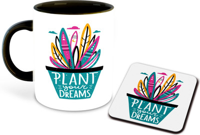 RADANYA PACK 2_Gardening5-CMC-1557 Ceramic Coffee Mug(352 ml, Pack of 2)