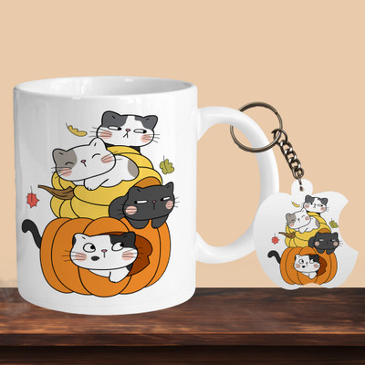 VM MALL 101_Cats R-A Ceramic Coffee Mug(330 ml)