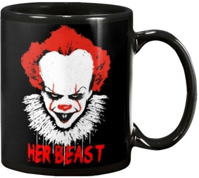 AVNAM Vinci Style Her Beast Halloween It Pennywise BMUG923 Ceramic Coffee Mug(350 ml)