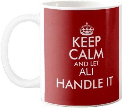 Exocticaa Keep Calm Gift for Akshath Office Quote 01 Ceramic Coffee Mug(325 ml)