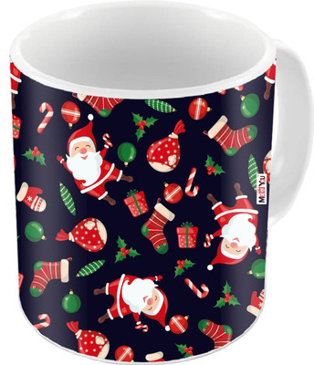 ME&YOU Christmas Gifts for Family, Friends, Relatives, Neighbors, Christmas Theme Printed Gift, Beautifully printed IZ18DTChristmasMu-062 Ceramic Coffee Mug(325 ml)