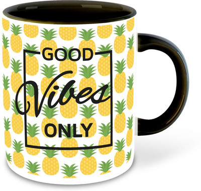 Daddy dream NEW-GoodVibesOnlyInspired-419 Ceramic Coffee Mug(325 ml, Pack of 4)