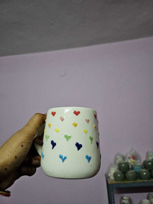 BHOOMI multiheart543 Ceramic Coffee Mug(350 ml)