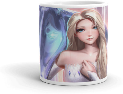 MoreAndMore Specially Designed Frozen Princess Fan F05 Ceramic Coffee Mug(350 ml)