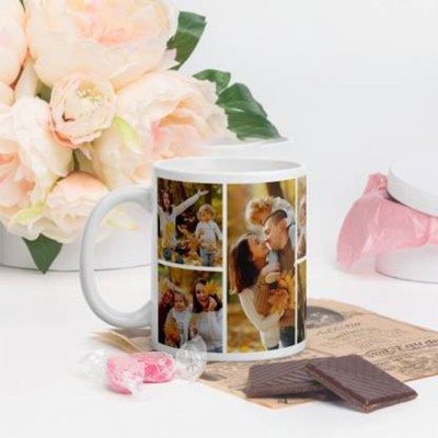 giftsdude Ceramic Coffee Cup Add Photo, Name, Logo, or Text Ceramic Coffee Mug(330 ml)