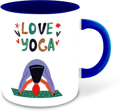 Daddy dream NEW-YogaLoverThemeDesigner-2188 Ceramic Coffee Mug(325 ml, Pack of 3)
