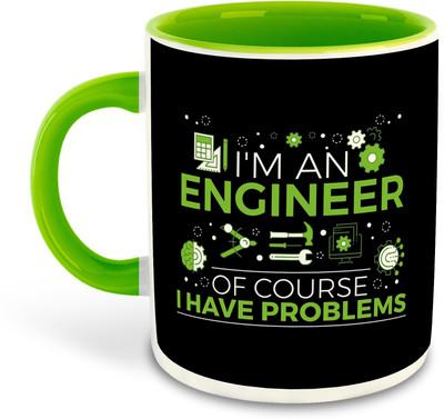 FLEXERSTYLE NEW2025-Mug Engineer325 ml pack of 1 _NEW Ceramic Coffee Mug(350 ml)