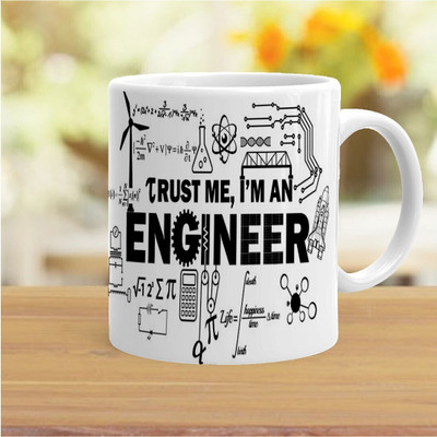 Mr UVD Trust Me I Am An Engineer Theme (Kg-engineer-115)_MUGG Ceramic Coffee Mug(350 ml)