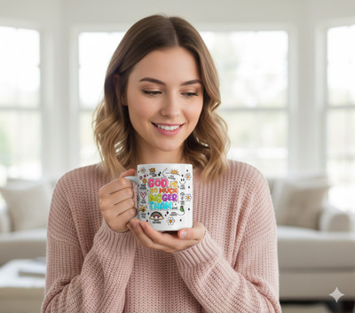 The Modern Gallery New God is so much bigger than 3D HD print white coffee mug Ceramic Coffee Mug(345 ml)