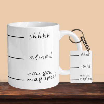Printhorizon 101_Shhh R-R Ceramic Coffee Mug(330 ml, Pack of 2)