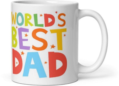 KUSUMCART HAPPY FATHER DAY COFFEE MUG MOM-24 Ceramic Coffee Mug(320 ml)