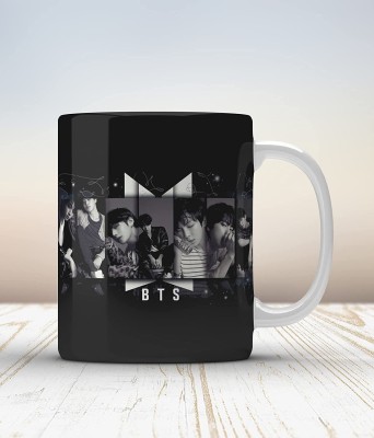 Manorath BTS Bangtan Boys Vogue Printed Microwave Safe Ceramic Coffee Mug(345 ml)