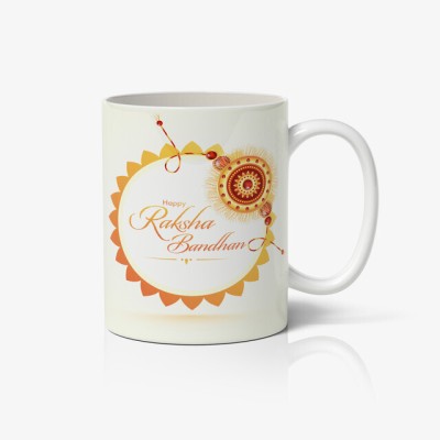 prints club Rakshabandhan, Birthday, Rakhi for Sister/Brothe Special Gift HPB2 Ceramic Coffee Mug(325 ml)