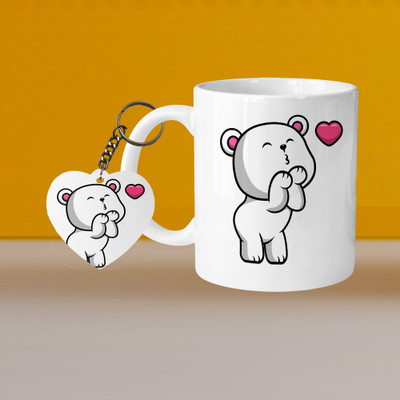 AG MALL 101_VM Life Is Better After Coffee L-R Ceramic Coffee Mug(330 ml, Pack of 2)