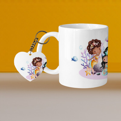 Print Ginnie 101_VM Cat Play L-H Ceramic Coffee Mug(325 ml)