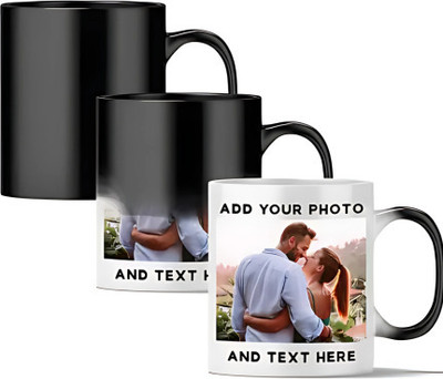 TrendEZ Trove Magic Color Changing – Photo/Text Printed for Birthday & Special Gifts Ceramic Coffee Mug(355 ml)