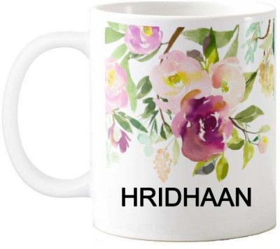 Exocticaa Happy Birthday Gift for Hridhaan 076 Ceramic Coffee Mug(325 ml)