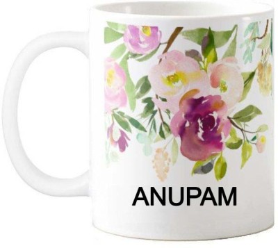 Exocticaa Happy Birthday Gift for Anupam 076 Ceramic Coffee Mug(325 ml)