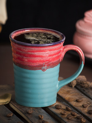 MARKET 99 Unisex Multi Cups ands -Mug Set of 2 Pcs - (Each 300 Ml) Ceramic Coffee Mug(300 ml, Pack of 2)