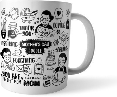 Morons Best Mom Ever - Mother's Day Gift - World's Best Maa Collection - d1 Ceramic Coffee Mug(350 ml)