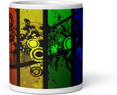 Dr Farfar Graffiti Raindow Art 1046 Best Gift Item for Friends Kids Boys Girls Students Ceramic Coffee Mug(350 ml)