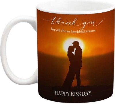 iinfinize Kissing Names Coffee for Valentine Kiss Day Gift Couples Lips Gift Ceramic Coffee Mug(350 ml)