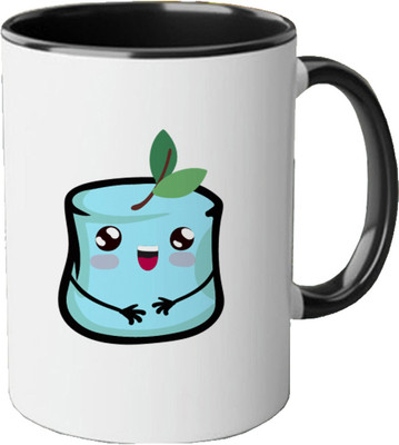 CHARMING Good Day Printed Three Tone Black Ceramic Ceramic Coffee Mug(350 ml)