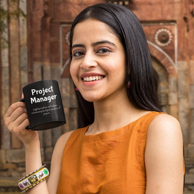 Moon Glow Inspirations Project Manager Ceramic Coffee Mug(325 ml)