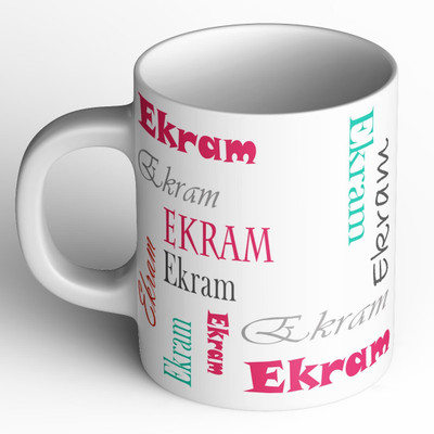 Abaronee NEW_Ekram b004 in name 001 Ceramic Coffee Mug(350 ml)
