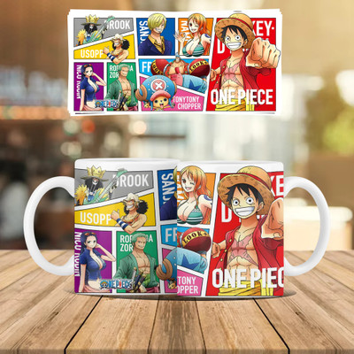 MITTRA Indiacraft One Piece All Members Printed Ceramic Coffee Mug(330 ml)
