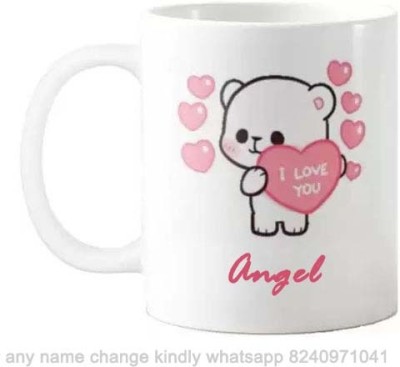 Exocticaa Romantic Gift for Anisha Love theme Message 067 Ceramic Coffee Mug(325 ml)