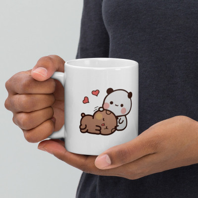Mr UVD Dudu Sleeping in Bubu Hands Ceramic Coffee Mug(350 ml)