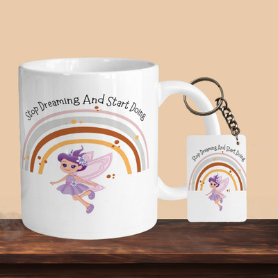VM MALL 101_Stop Dreaming And Start Doing Fairy Tail R-R Ceramic Coffee Mug(330 ml)