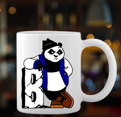 ZORI Badboy Panda Printed Coffee Ceramic, Tea, Milk, Coffee 350ml Ceramic Coffee Mug(350 ml)