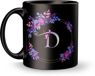 Dreamlivproducts D letter Design print Gift for Boyfriend3808 Ceramic Coffee Mug(330 ml)