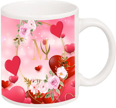 kelash Alphabet O Printed Cup,Coffee & Tea set For Coffee Gift For Birthday Ceramic Coffee Mug(360 ml)