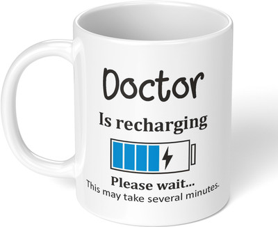 Akipi Doctor is recharging please wait ARM327 Ceramic Coffee Mug(325 ml)