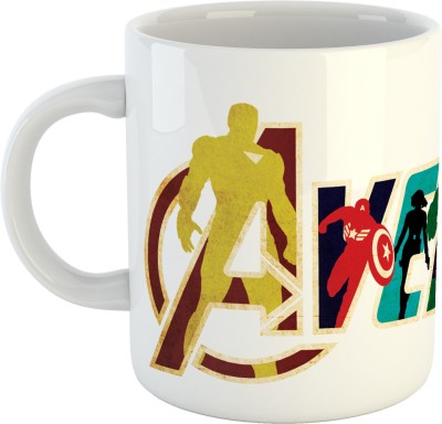 Mugdog Avengers Design Ceramic Coffee Mug(350 ml)