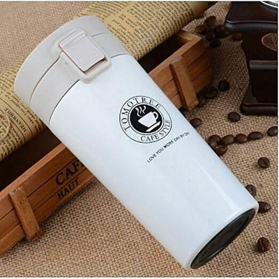FITUP 380ml Stainless Steel Coffees Insulated Water Bottle Cup Travel Coffee Stainless Steel Coffee Mug(380 ml)