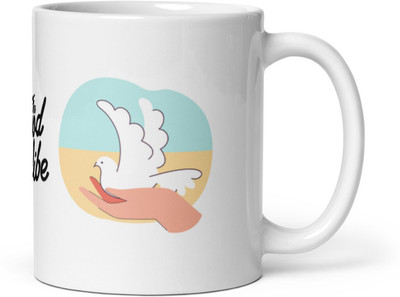 Mr UVD Pigean Good Vibes_MUGG Ceramic Coffee Mug(350 ml)