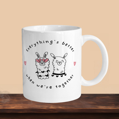 VM MALL 101_Everything Better R Ceramic Coffee Mug(330 ml)