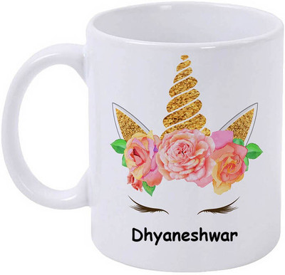 sublix Unicorn Diganta mug pack of 1 ceremic Ceramic Coffee Mug(350 ml)
