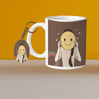 Print Ginnie 101_VM Love 01 L-O Ceramic Coffee Mug(325 ml)